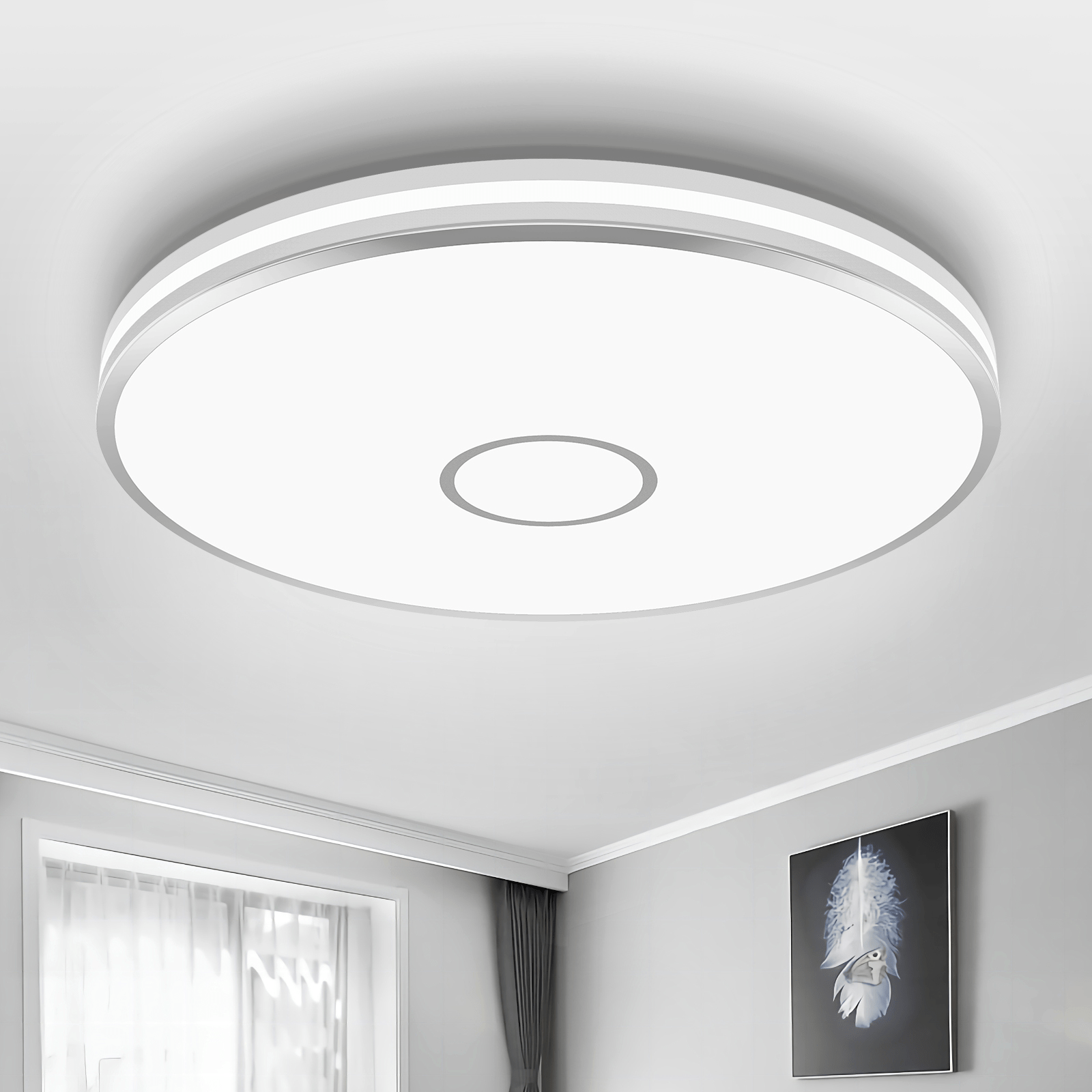 Led flush mount ceiling light deals daylight